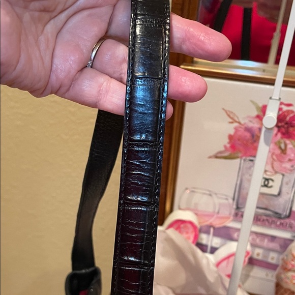 Brighton Black Leather Shoulder Bag - Picture 5 of 6